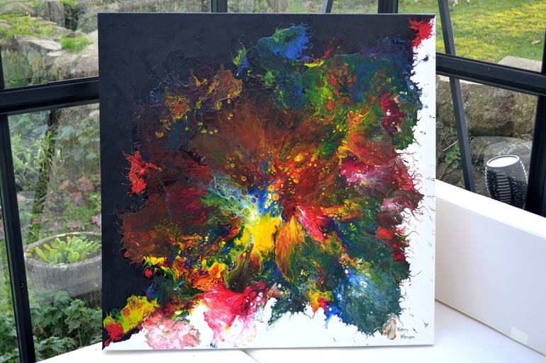 Original Abstract Expressionism Abstract Painting by Thierry Vobmann