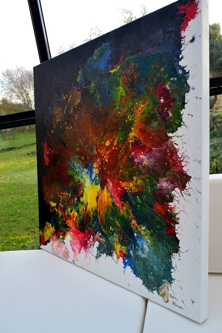 Original Abstract Expressionism Abstract Painting by Thierry Vobmann