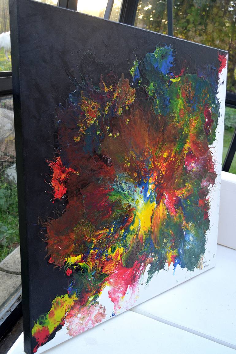 Original Abstract Expressionism Abstract Painting by Thierry Vobmann