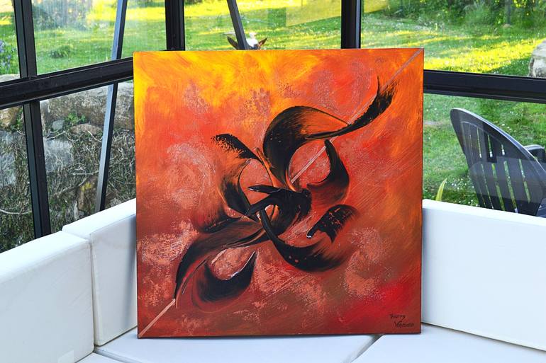 Original Abstract Expressionism Abstract Painting by Thierry Vobmann