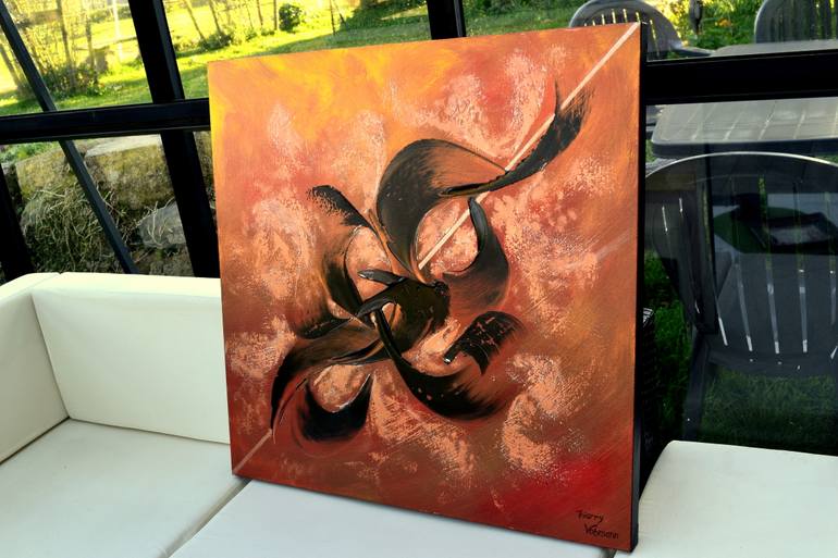 Original Abstract Expressionism Abstract Painting by Thierry Vobmann