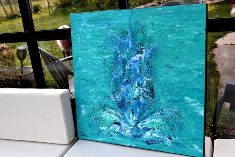Original Abstract Expressionism Nature Painting by Thierry Vobmann