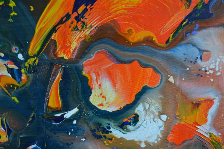 Original Abstract Expressionism Abstract Painting by Thierry Vobmann