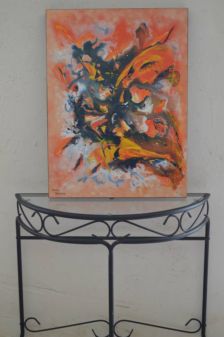 Original Abstract Expressionism Abstract Painting by Thierry Vobmann