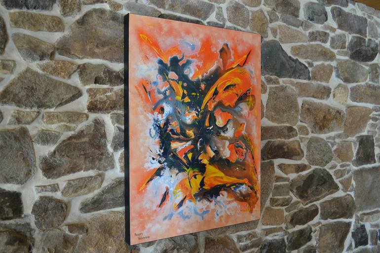 Original Abstract Expressionism Abstract Painting by Thierry Vobmann
