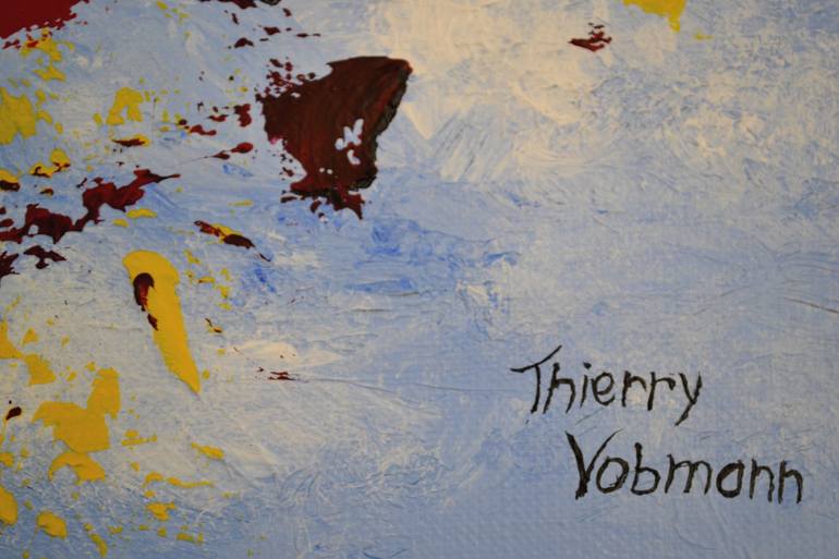 Original Abstract Expressionism Horse Painting by Thierry Vobmann