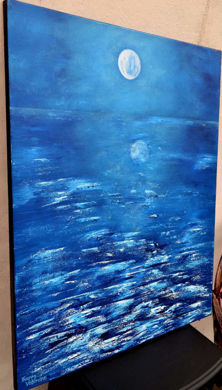 Original Expressionism Seascape Painting by Thierry Vobmann