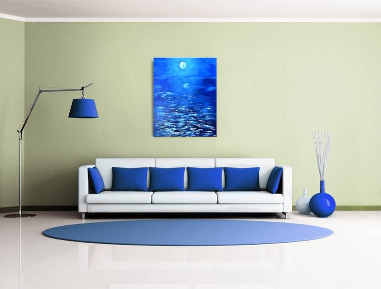Original Expressionism Seascape Painting by Thierry Vobmann