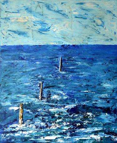 Print of Figurative Seascape Paintings by Thierry Vobmann