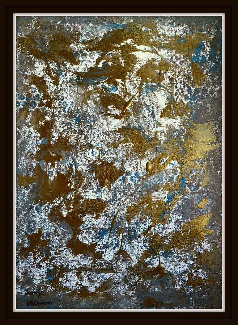 Original Abstract Expressionism Abstract Painting by Thierry Vobmann