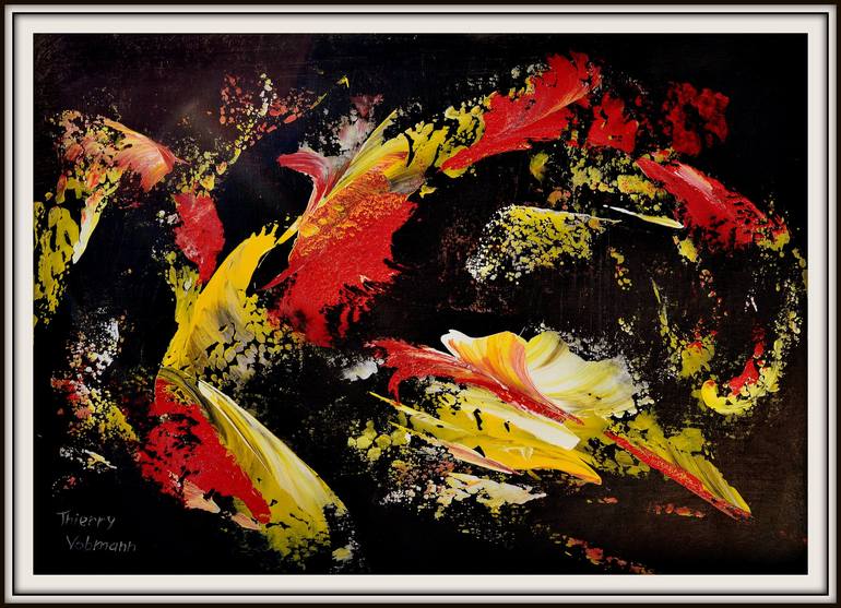 Original Abstract Expressionism Abstract Painting by Thierry Vobmann