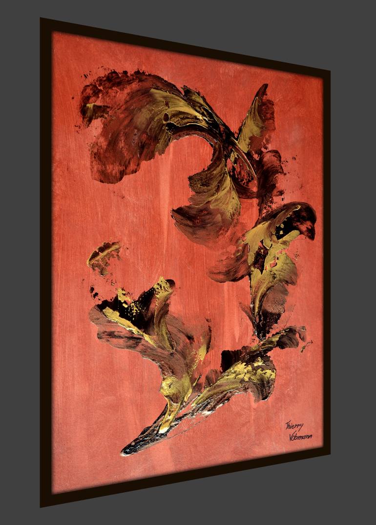 Original Abstract Expressionism Abstract Painting by Thierry Vobmann