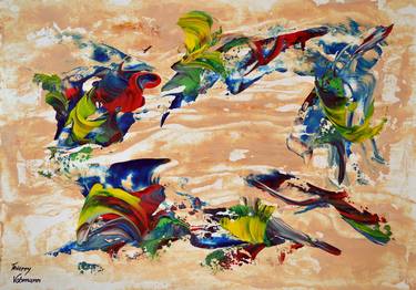 Original Abstract Expressionism Abstract Paintings by Thierry Vobmann