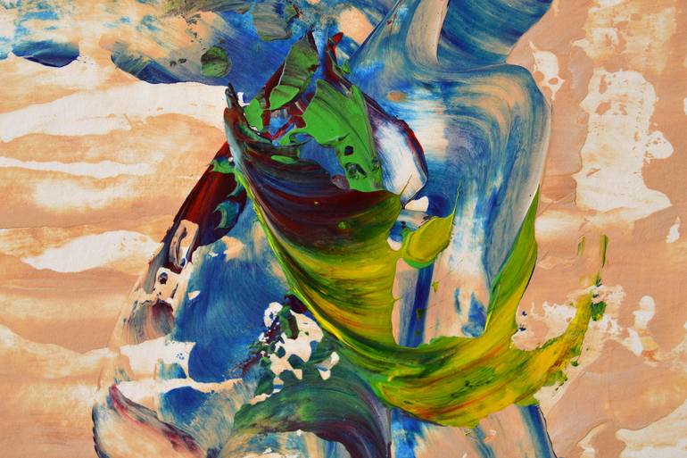 Original Abstract Expressionism Abstract Painting by Thierry Vobmann
