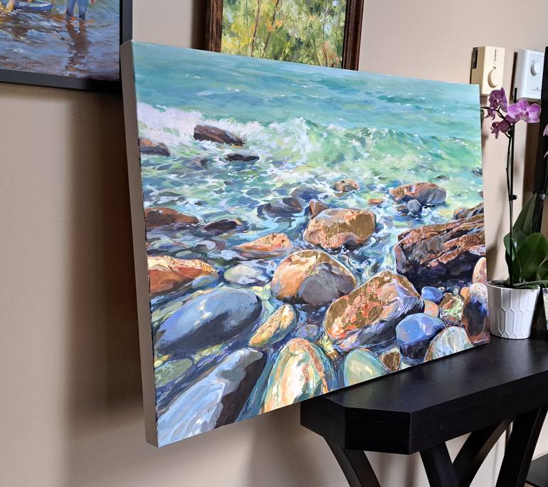 Original Contemporary Seascape Mixed Media by Alexander Koltakov