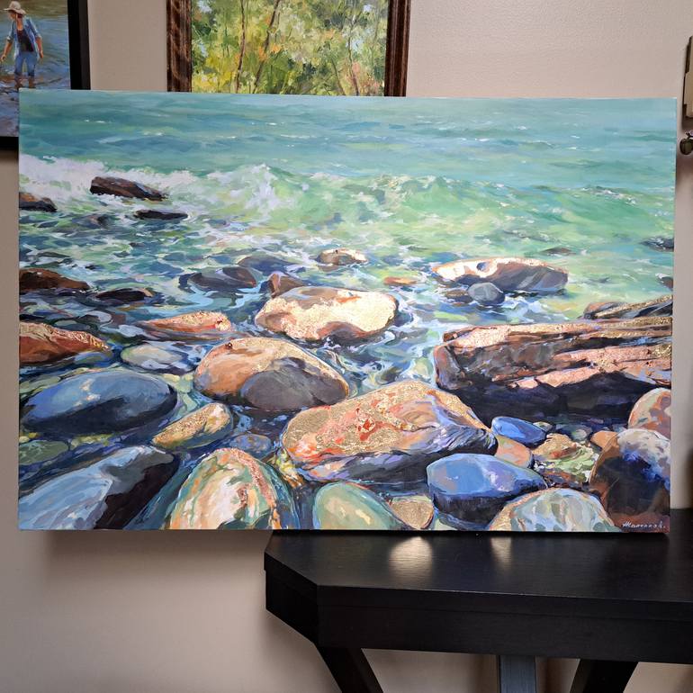 Original Contemporary Seascape Mixed Media by Alexander Koltakov