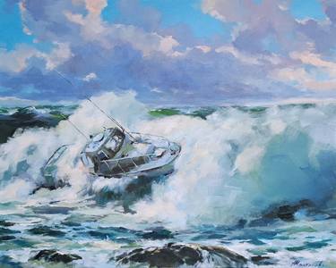 Original Impressionism Seascape Paintings by Alexander Koltakov