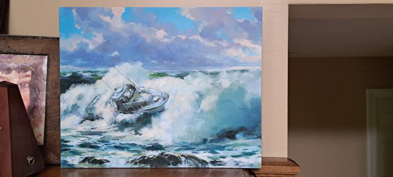 Original Impressionism Seascape Painting by Alexander Koltakov