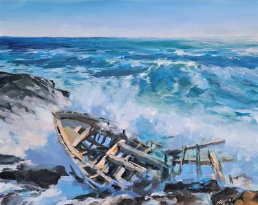 Original Impressionism Seascape Paintings by Alexander Koltakov