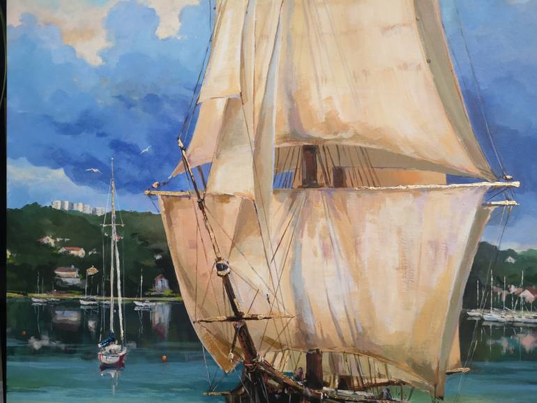 Original Impressionism Seascape Painting by Alexander Koltakov