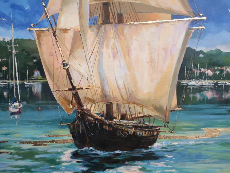 Original Impressionism Seascape Painting by Alexander Koltakov