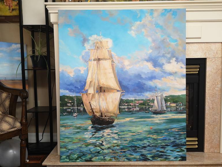 Original Impressionism Seascape Painting by Alexander Koltakov