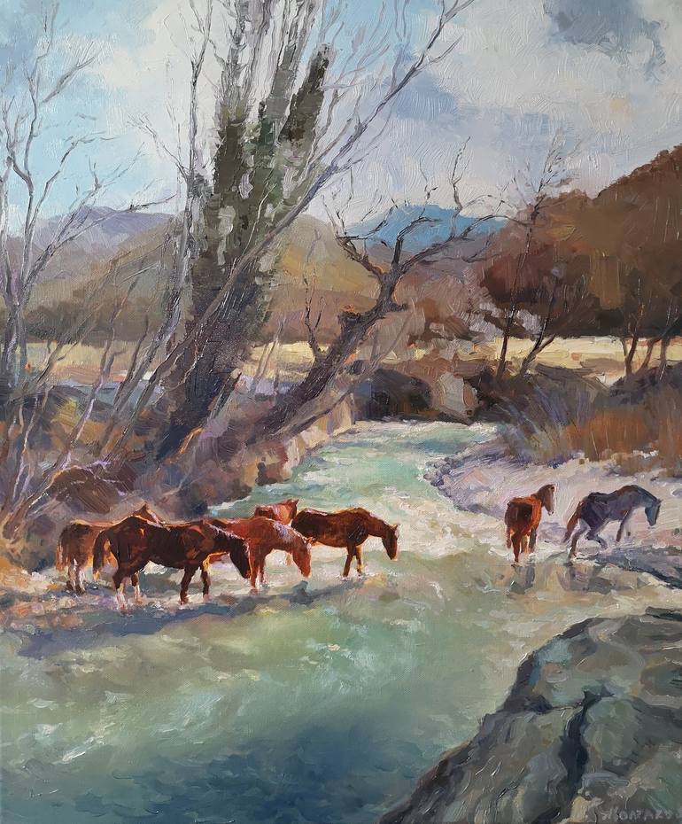 Original Impressionism Landscape Paintings by Alexander Koltakov