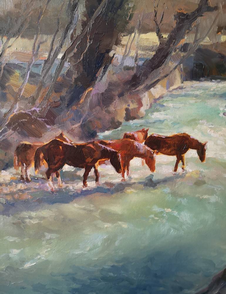 Original Impressionism Landscape Painting by Alexander Koltakov