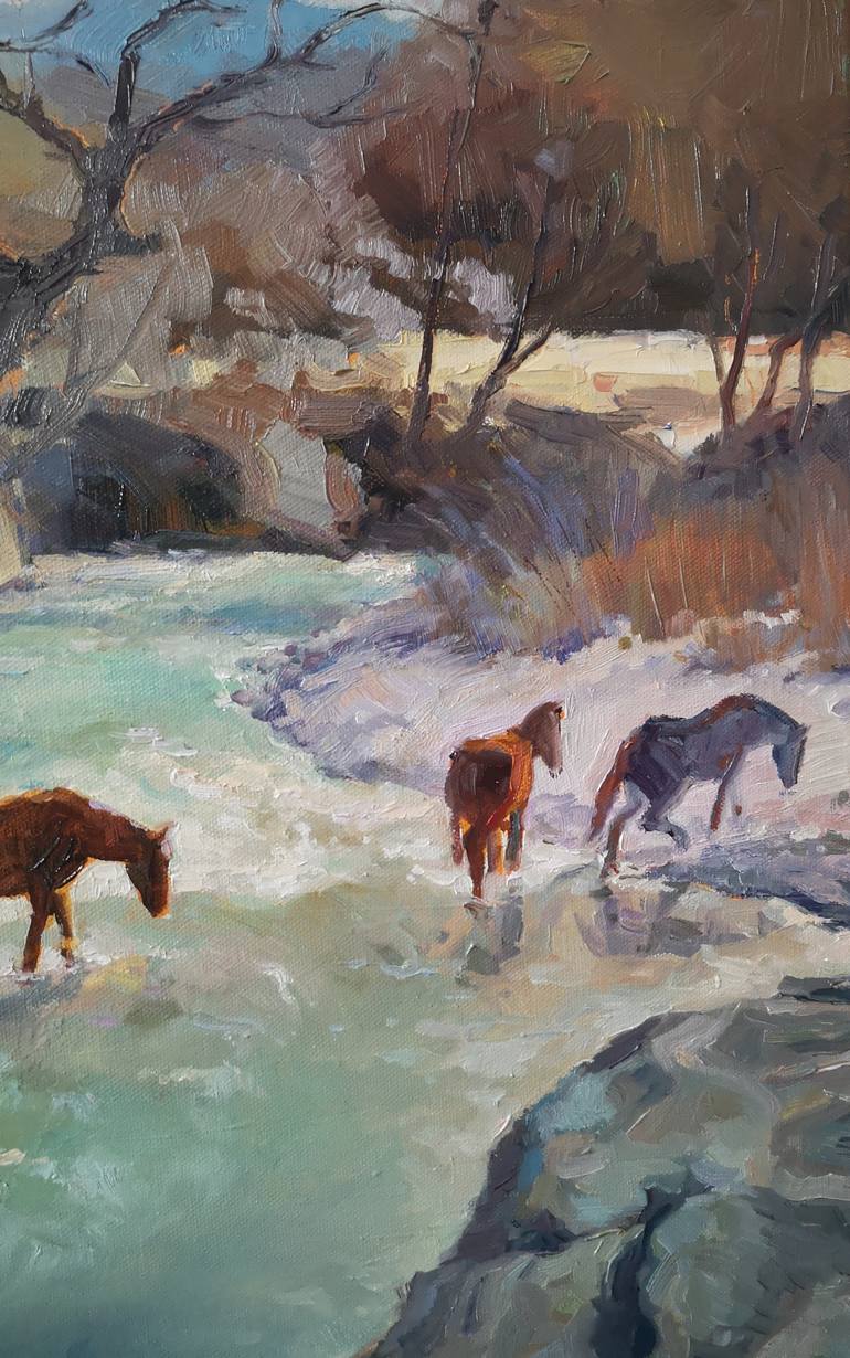 Original Impressionism Landscape Painting by Alexander Koltakov