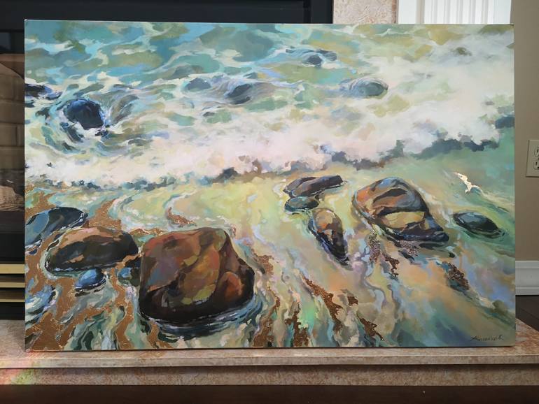 Original Impressionism Seascape Painting by Alexander Koltakov