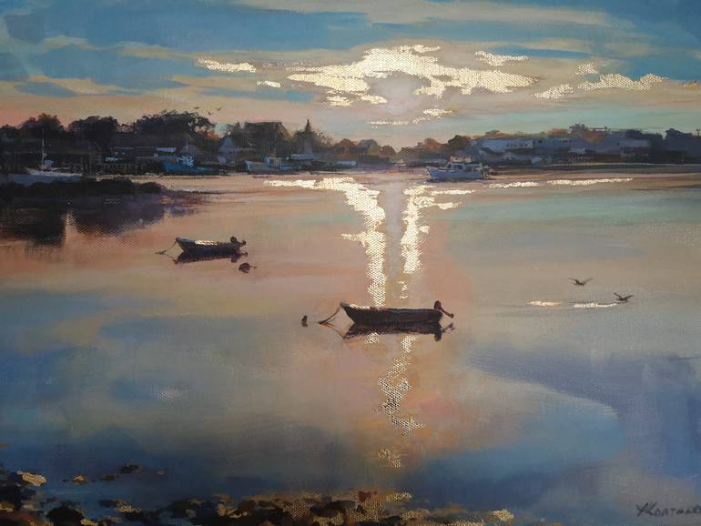 Original Impressionism Seascape Painting by Alexander Koltakov