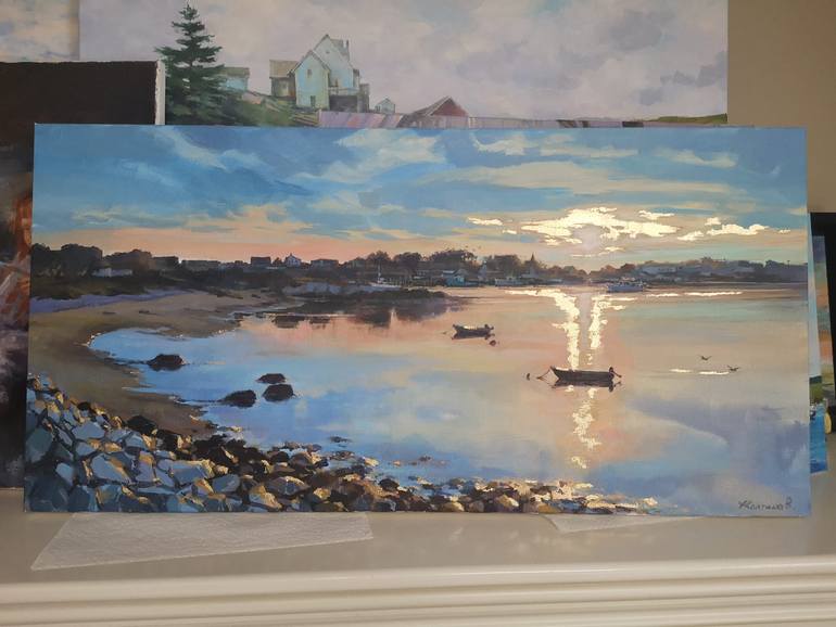 Original Impressionism Seascape Painting by Alexander Koltakov