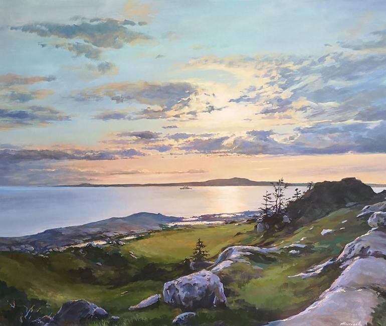 Original Impressionism Seascape Painting by Alexander Koltakov