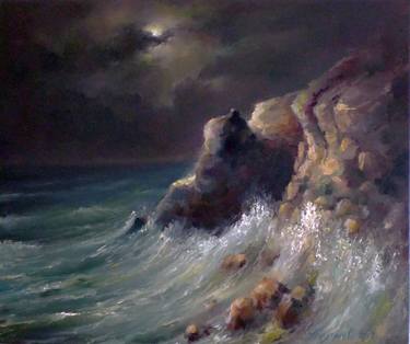 Print of Seascape Paintings by Alexander Koltakov