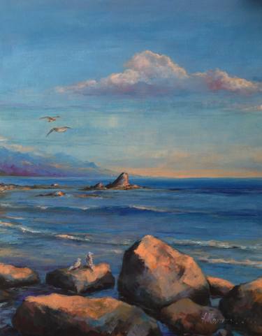 Print of Realism Seascape Paintings by Alexander Koltakov