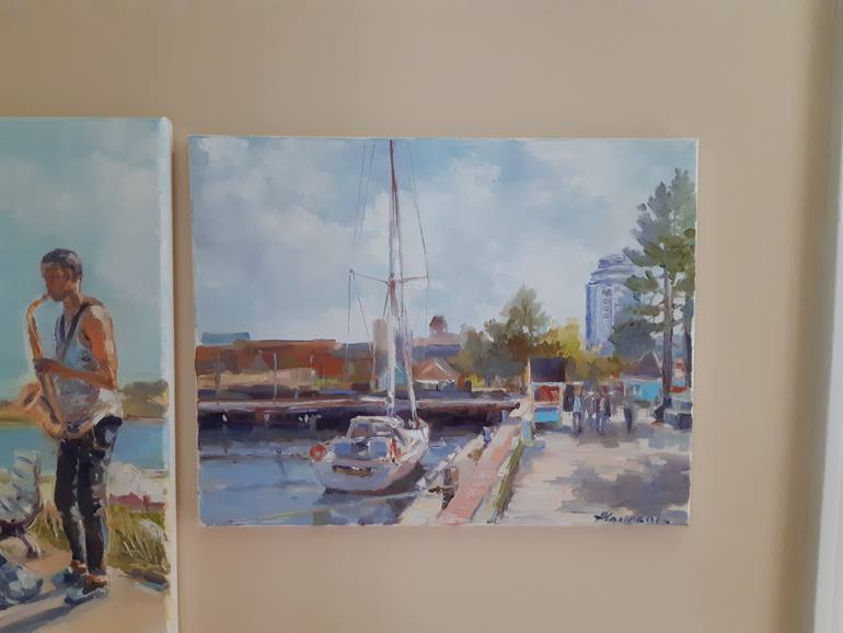 Original Impressionism People Painting by Alexander Koltakov