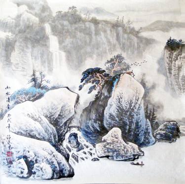 Print of Landscape Paintings by Zhiwen Luo