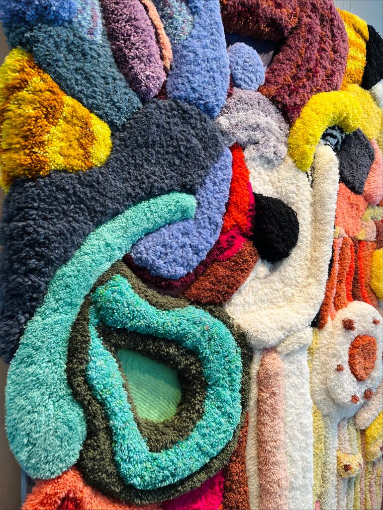 Original Abstract Expressionism Abstract Collage by Silja Pogule