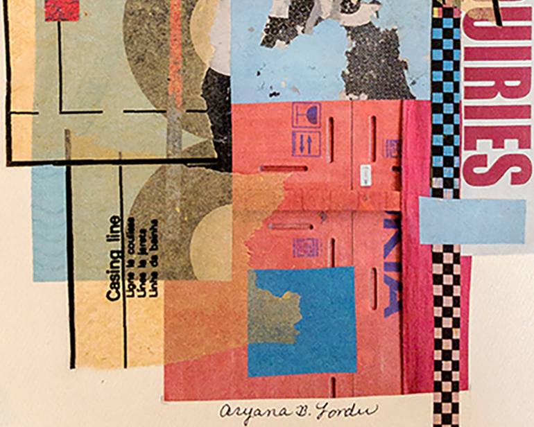 Original Contemporary Abstract Collage by Aryana B Londir