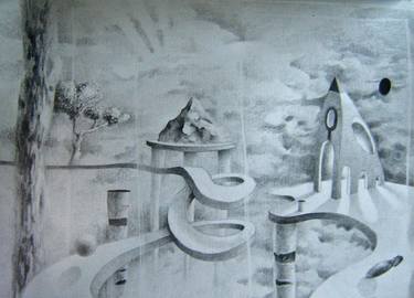 Original Surrealism Architecture Drawings by NICOLAS RADANO