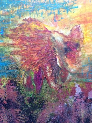 Original Abstract Expressionism Animal Paintings by Luar Zorrillo
