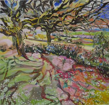 Original Contemporary Tree Paintings by Margo Levittoux