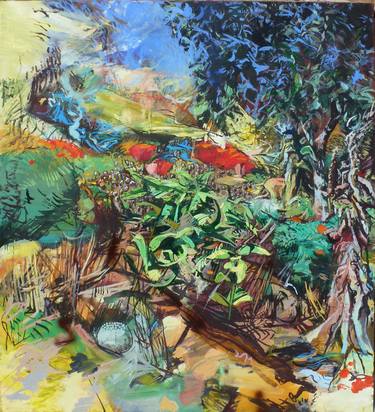 Original Fine Art Garden Paintings by Margo Levittoux