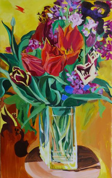 Original Floral Paintings by Margo Levittoux