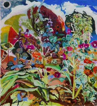 Original Garden Paintings by Margo Levittoux