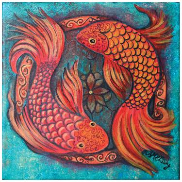 Print of Fish Paintings by Ann-Marie Cheung
