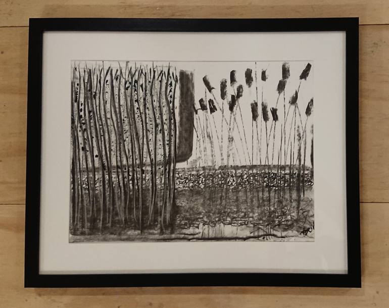 Original Abstract Nature Drawing by Andy Jouan