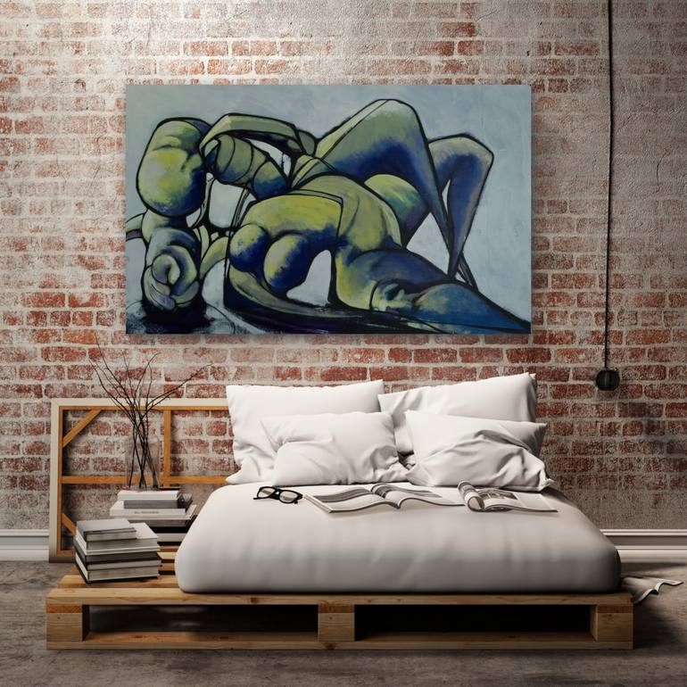 Original Abstract Nude Painting by Mark Harris