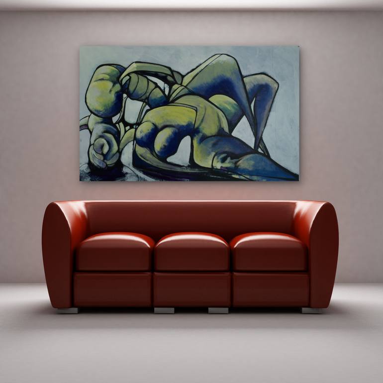 Original Abstract Nude Painting by Mark Harris