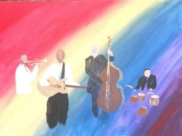 Original Abstract Expressionism Music Paintings by Kriss Sullivan